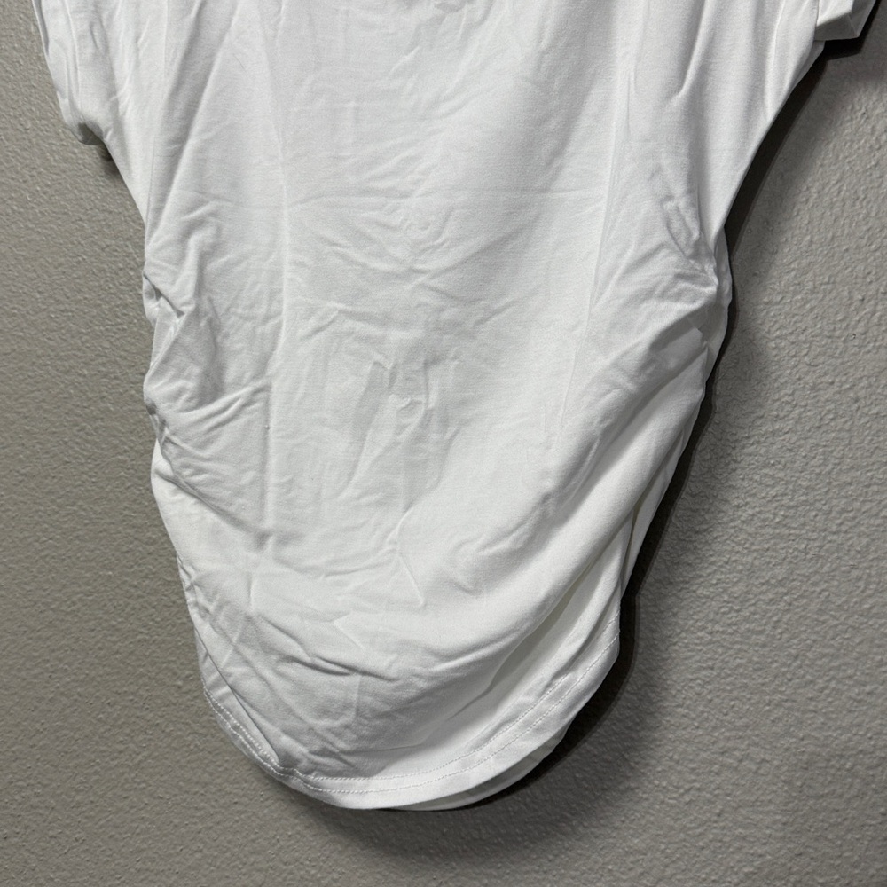 Amazon Mock Neck Crop Tee - Picture 13 of 14